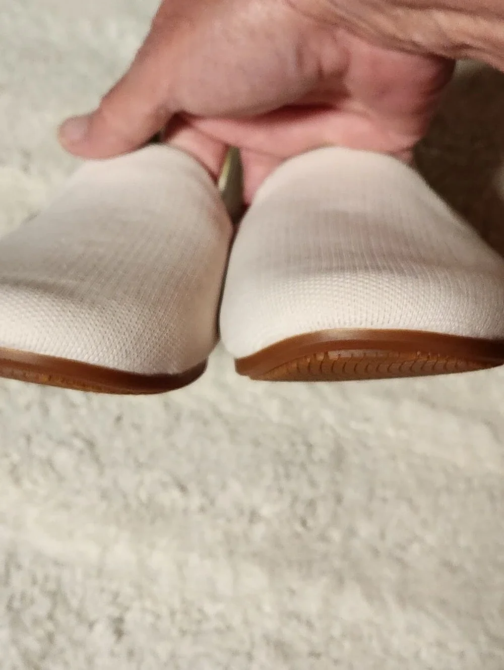 Vessi Market Flat Womens Size 11 Cream Trail Shore Waterproof Loafers EUC - Picture 8 of 12